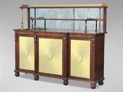 Large Early 19th Century Regency Period Rosewood Chiffonier Sideboard
