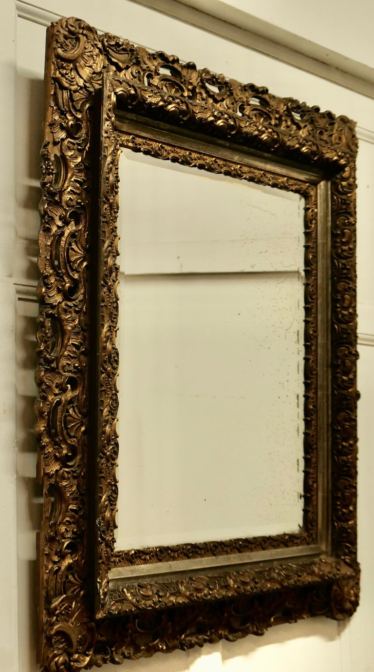 Antique Square Wall Mirror