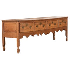 Large Early 19thC English Oak Dresser Base