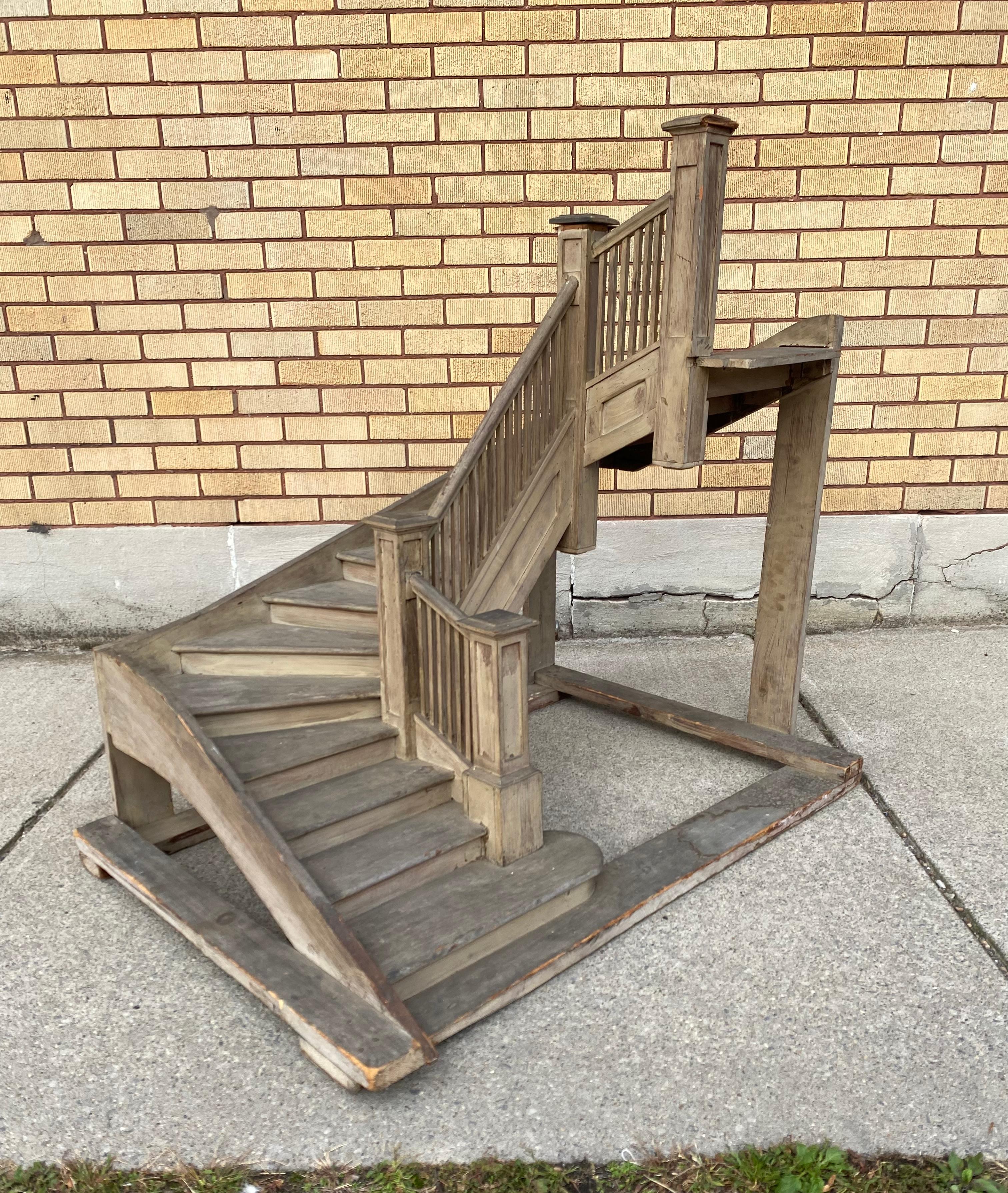 Wood Large Early 20th Century Architectural Stair-Builder's Model