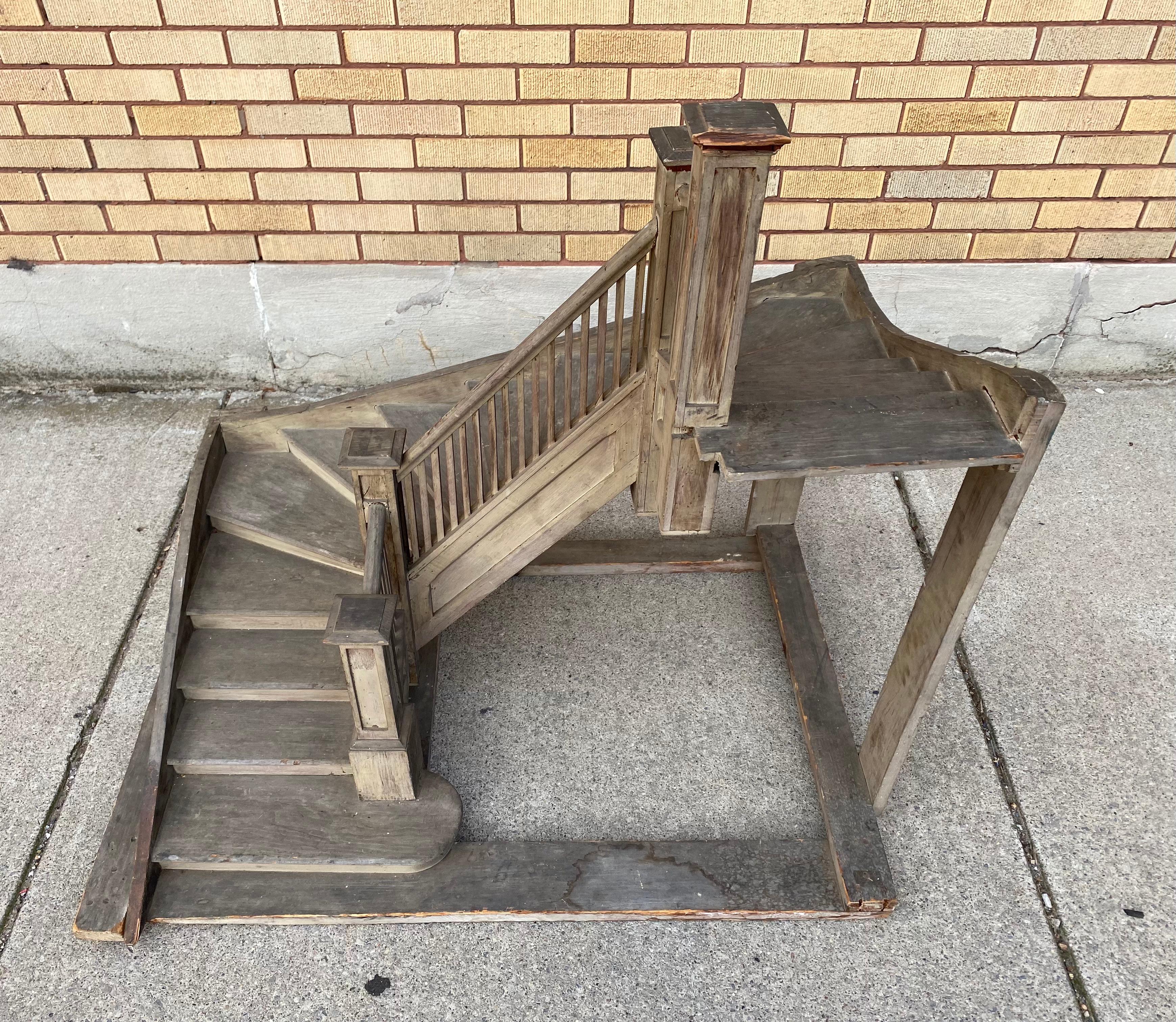 Large Early 20th Century Architectural Stair-Builder's Model 1