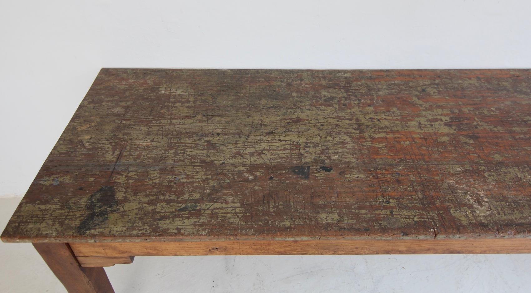 Large Early 20th Century Artist´s Studio Table For Sale 7