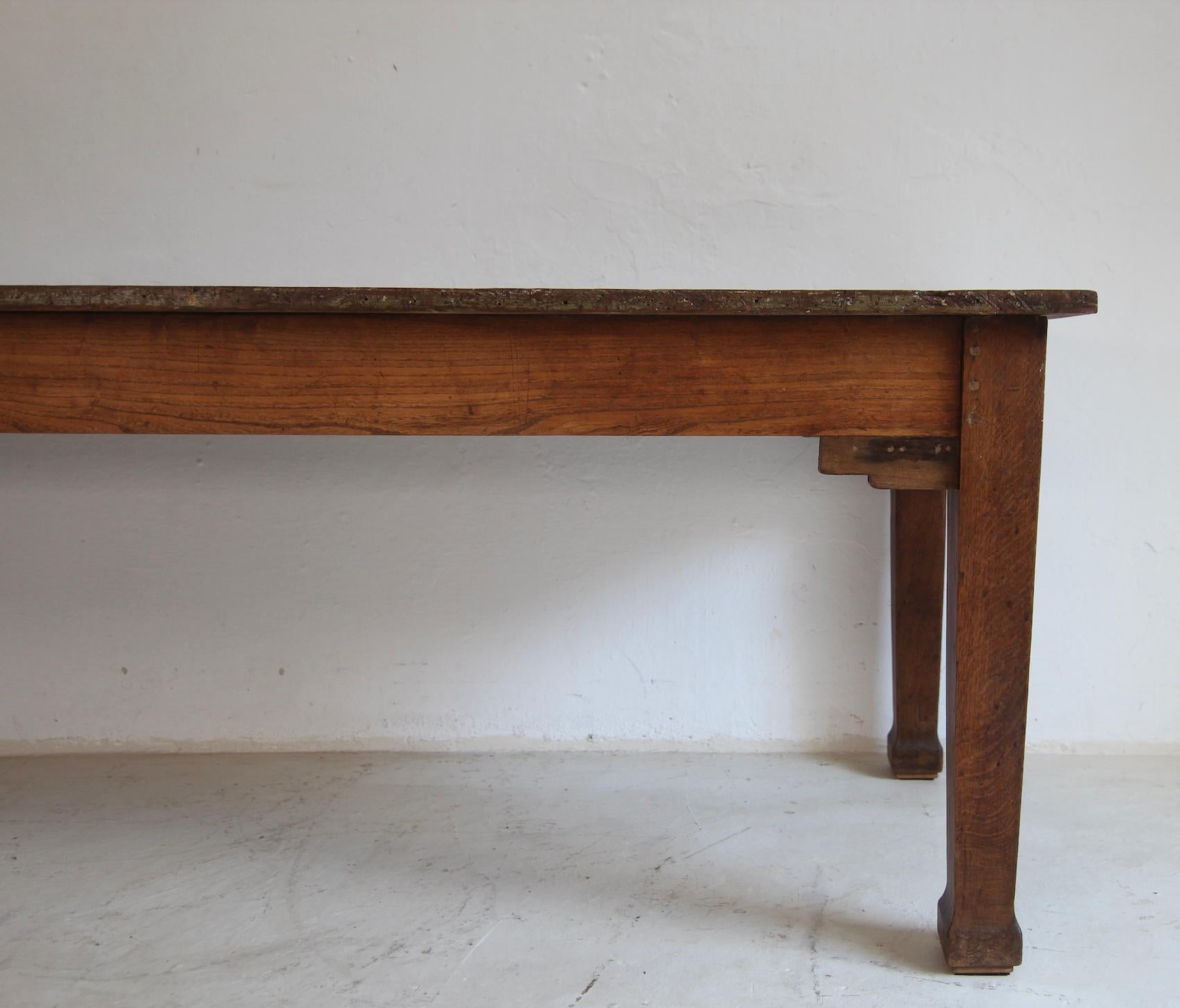 Large Early 20th Century Artist´s Studio Table For Sale 1