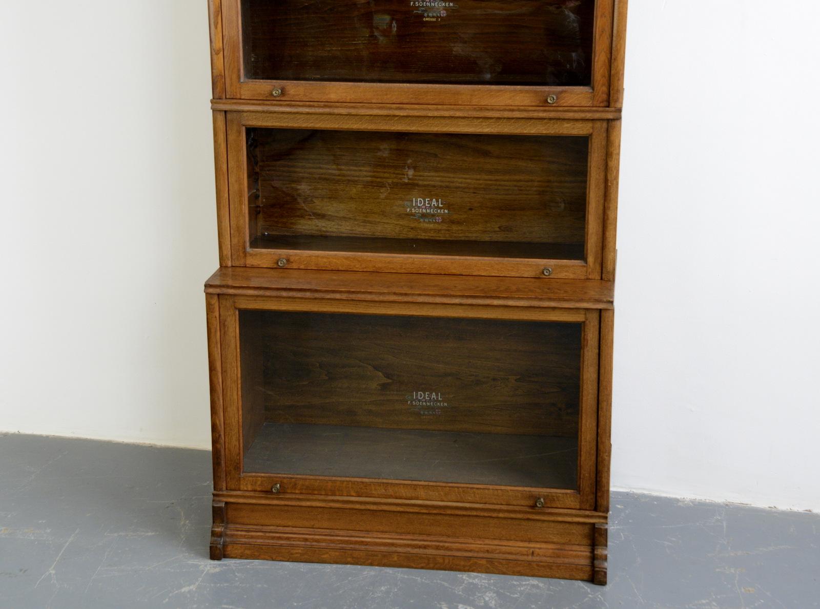 German Large Early 20th Century Bookcase by Soennecken