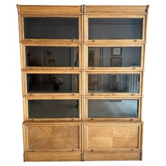 Large Early 20th Century Bookcase in Brown Oak by Soennecken, around 1910