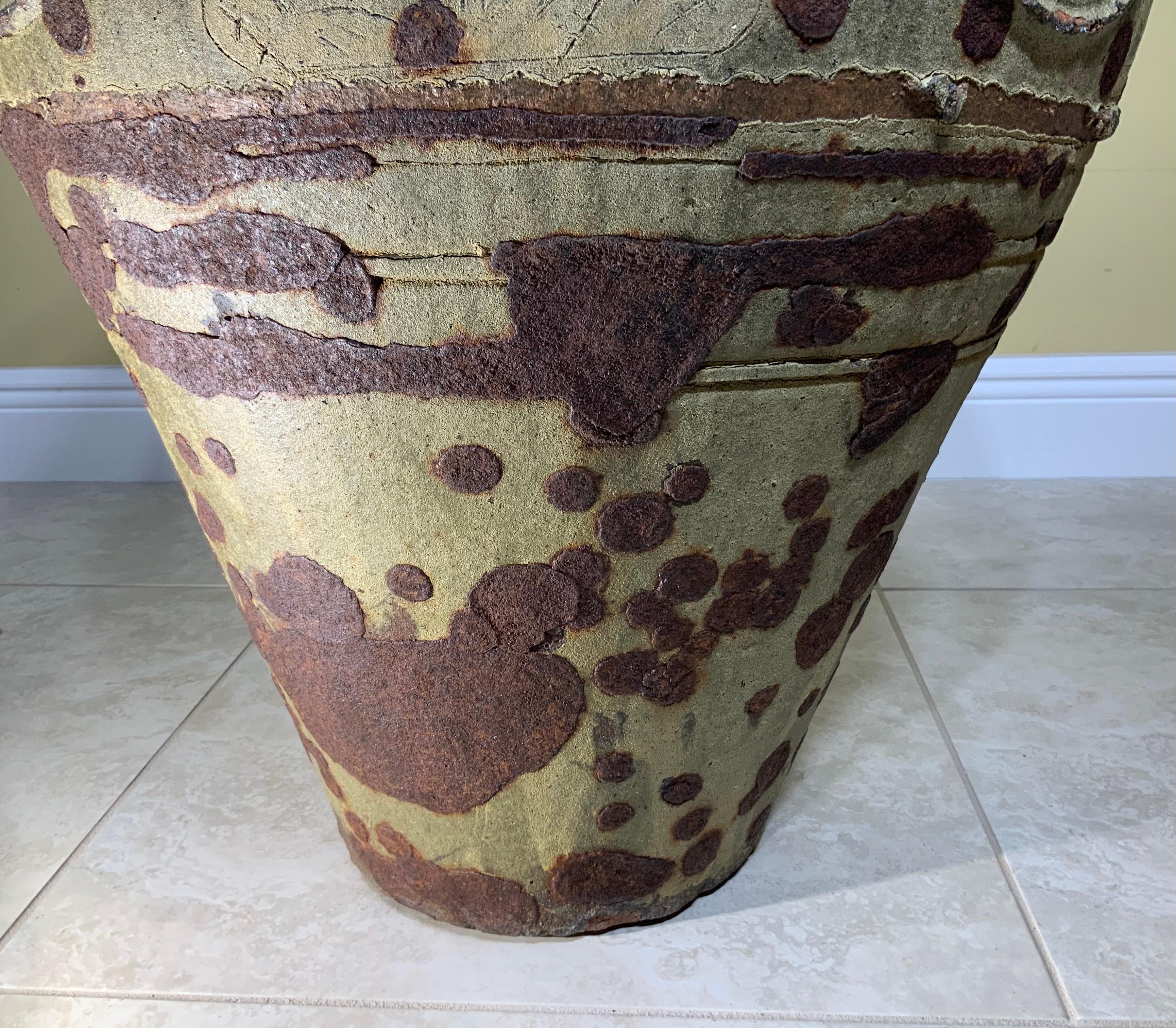 Large Early 20th Century Chinese Terracotta Jar For Sale 11
