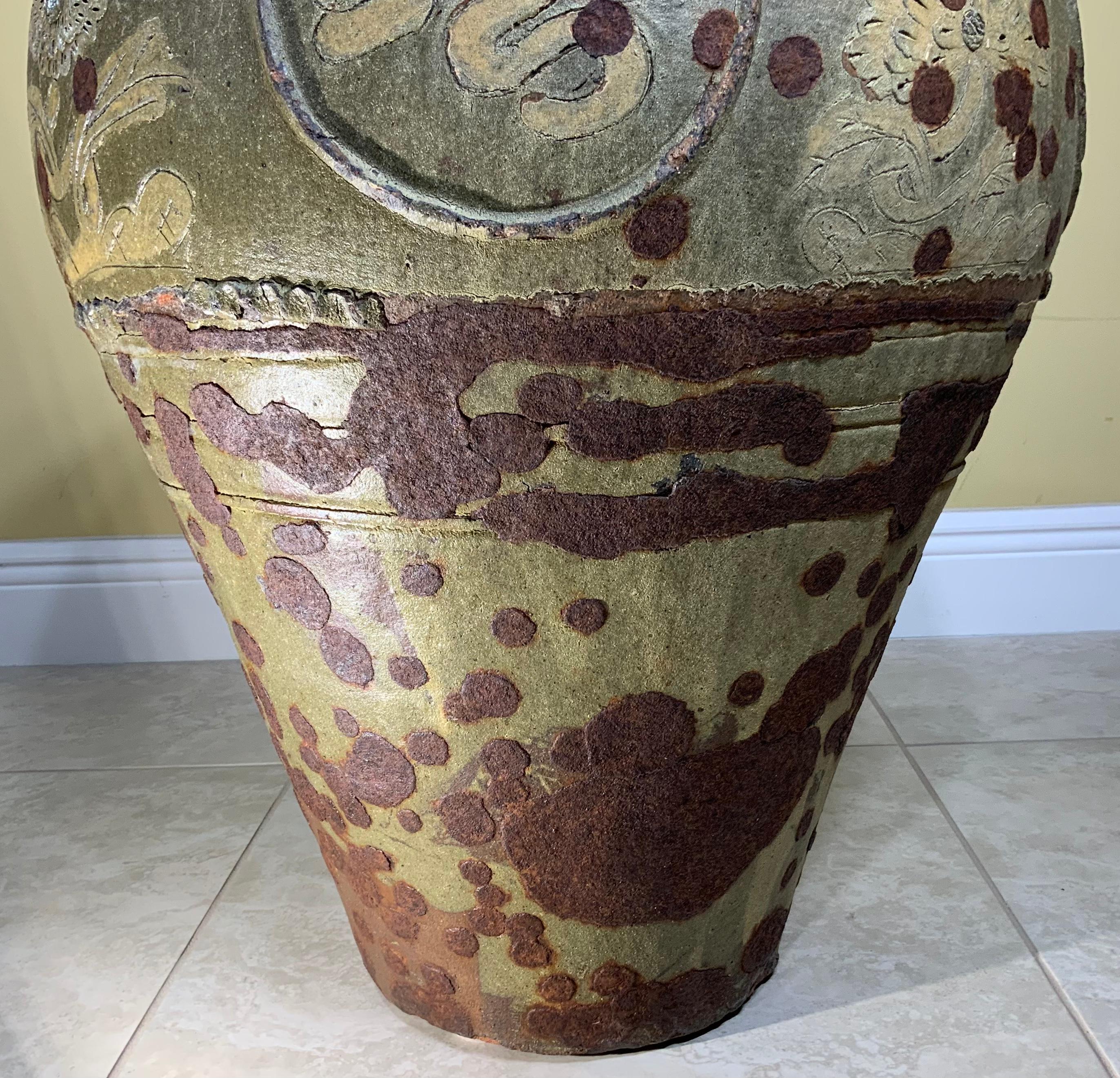 Large Early 20th Century Chinese Terracotta Jar For Sale 12