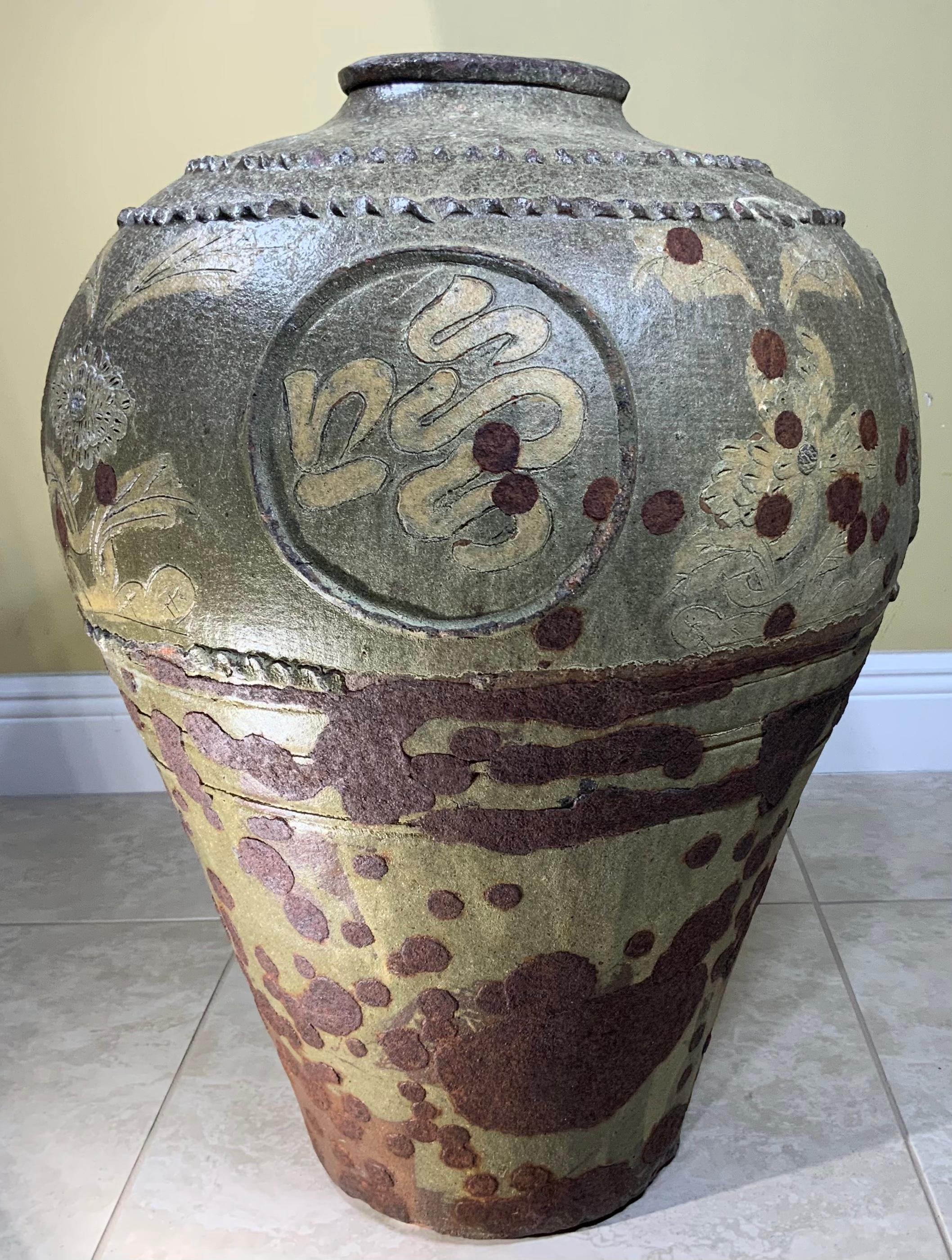 Large Early 20th Century Chinese Terracotta Jar For Sale 14