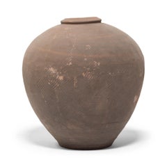 Large Chinese Unglazed Wine Jar, c. 1900