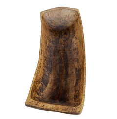 Large early 20th century dug out bowl