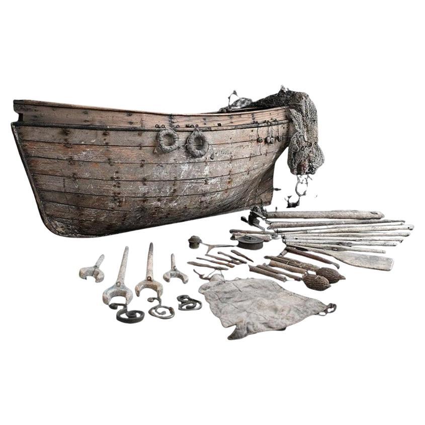 Großes englisches Scratch Built / Folk Art Schiffsmodell aus dem frühen 20. im Angebot