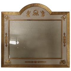 Large Early 20th Century French Belle Epoque Gilt Bronze Photo Frame