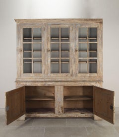 Large Early 20th Century French Glazed Buffet a Deux Corps