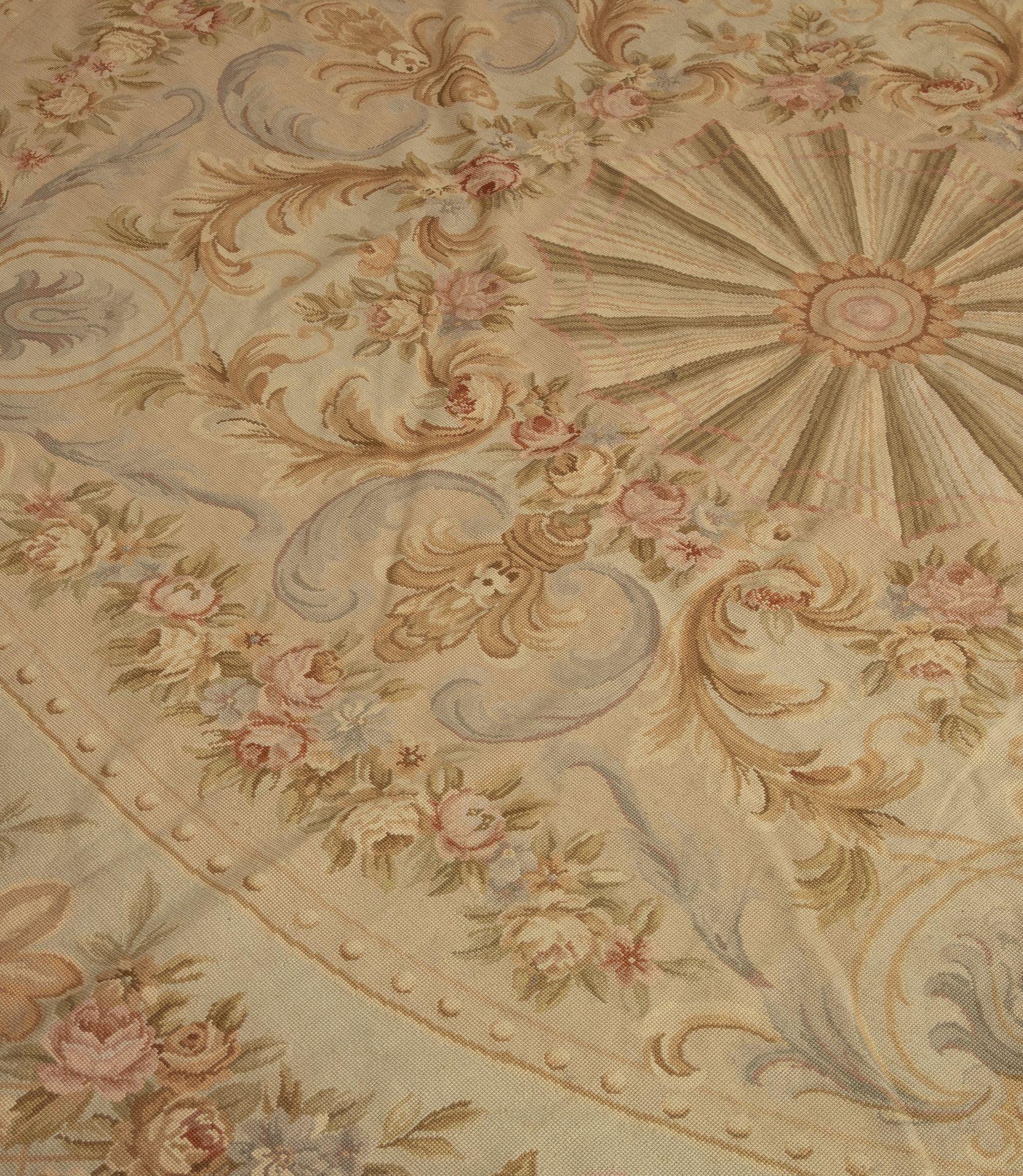 Large Early 20th Century French Hand Stitched Aubusson Rug im Angebot 2