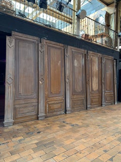 Large Early 20th Century French Oak Wall Paneling Set, 7.5 Meters Linear