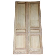 Large Early 20th Century French Pine Double Door