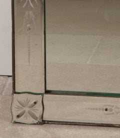 Large Early 20th Century French Venetian Mirror