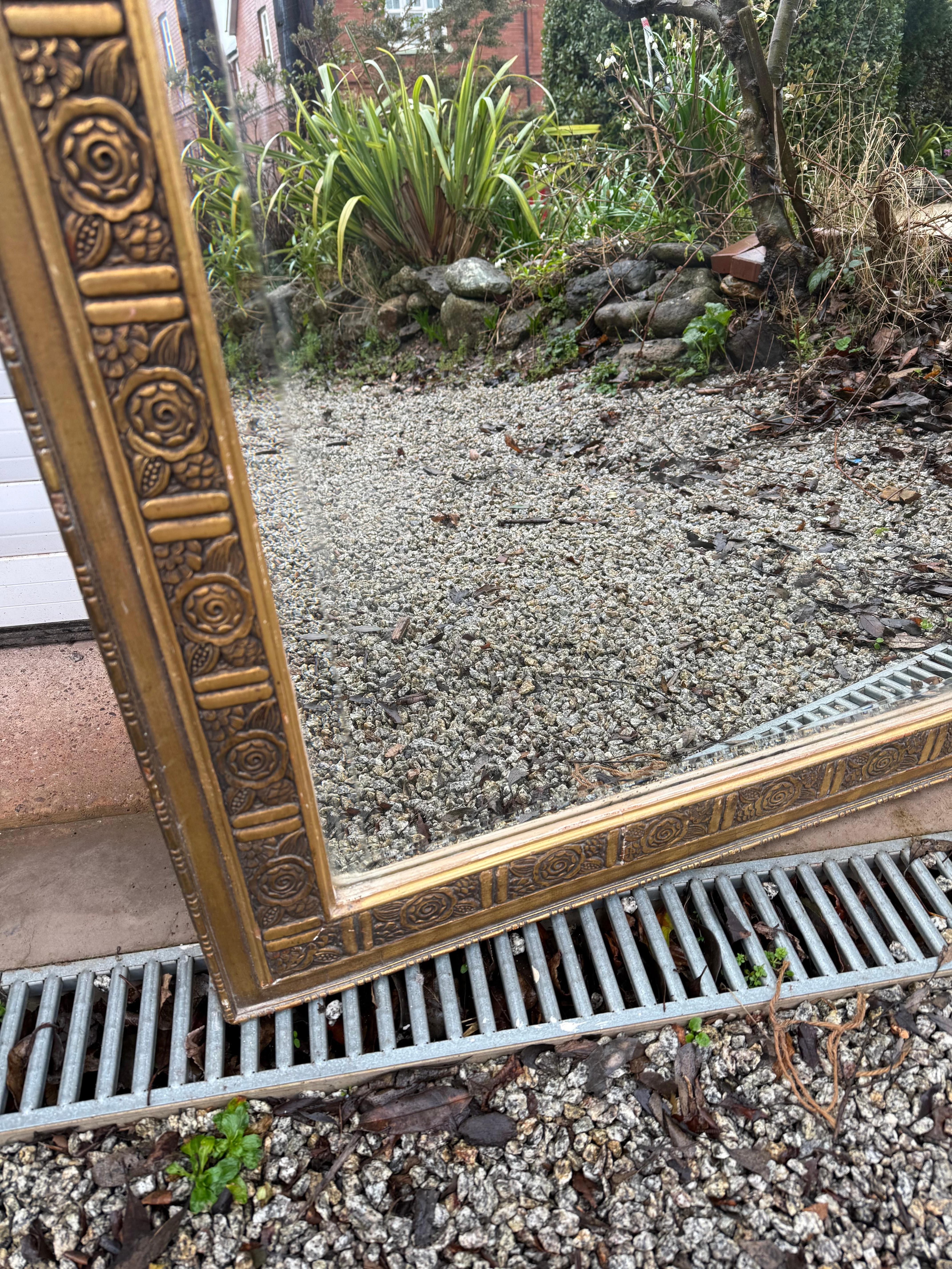 Large early 20th century gilded over mantle , Art Deco 5