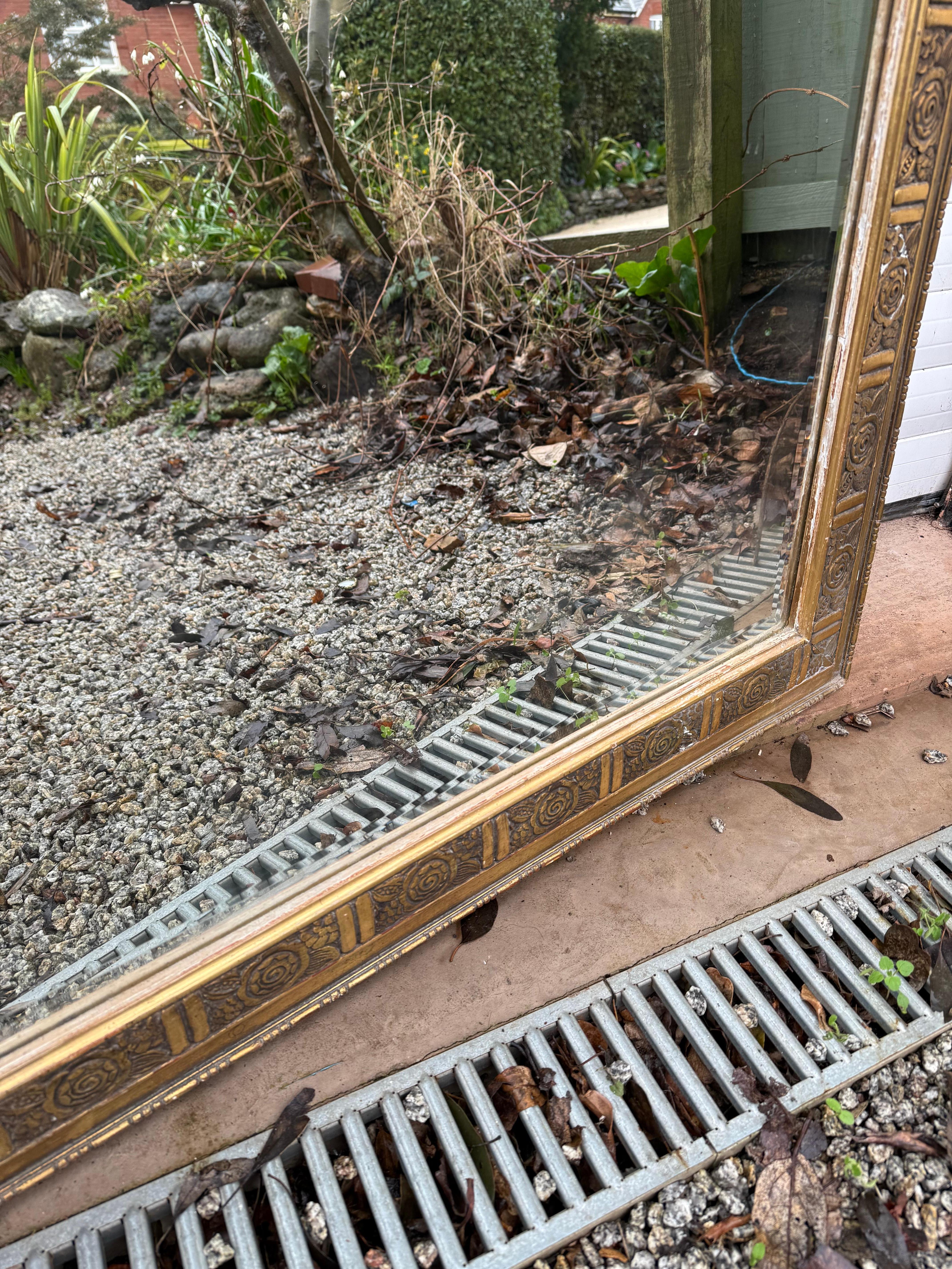 Large early 20th century gilded over mantle , Art Deco 7