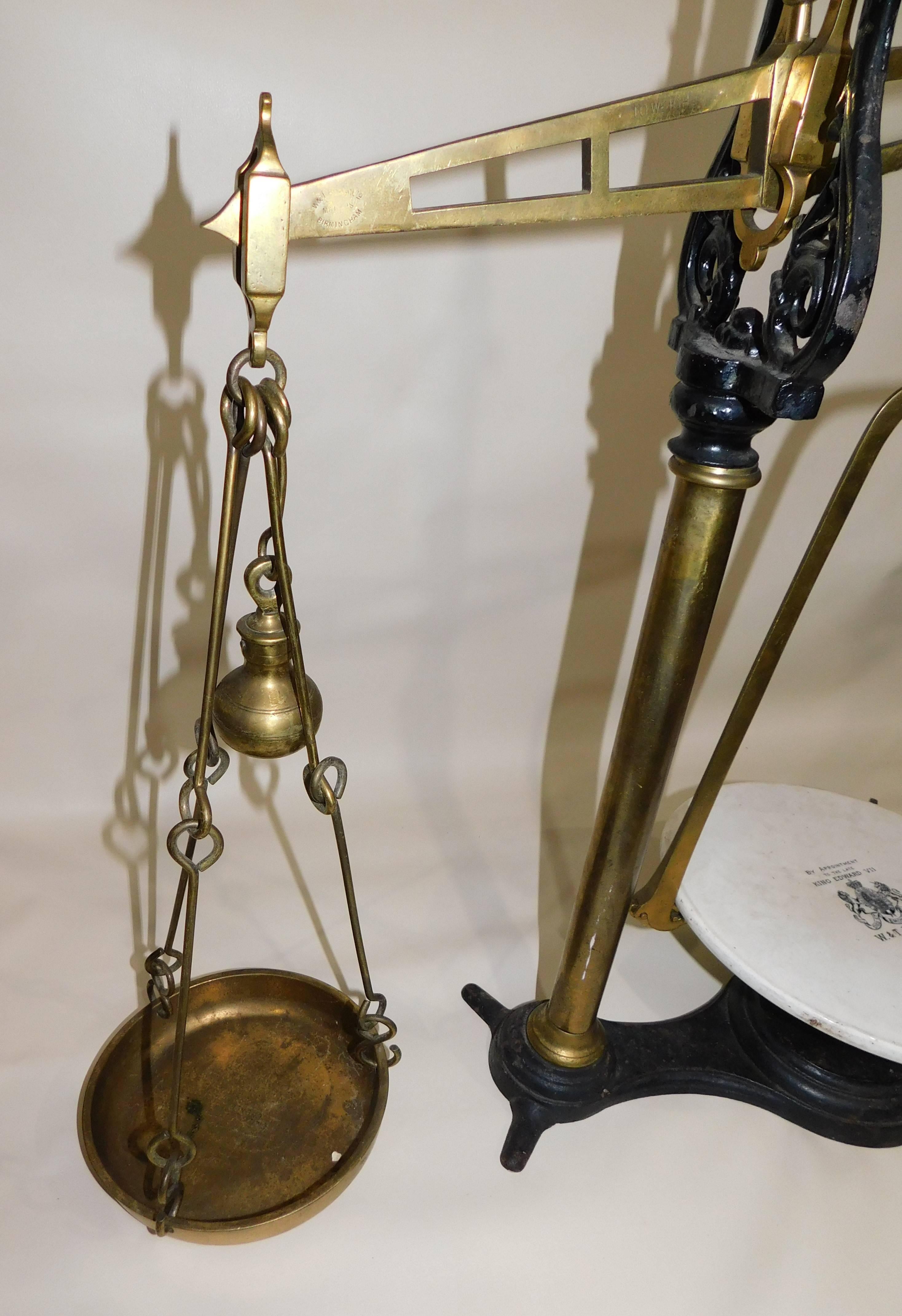 Large Early 20th Century King Edward vii W & T Avery Beam Scale For Sale 4