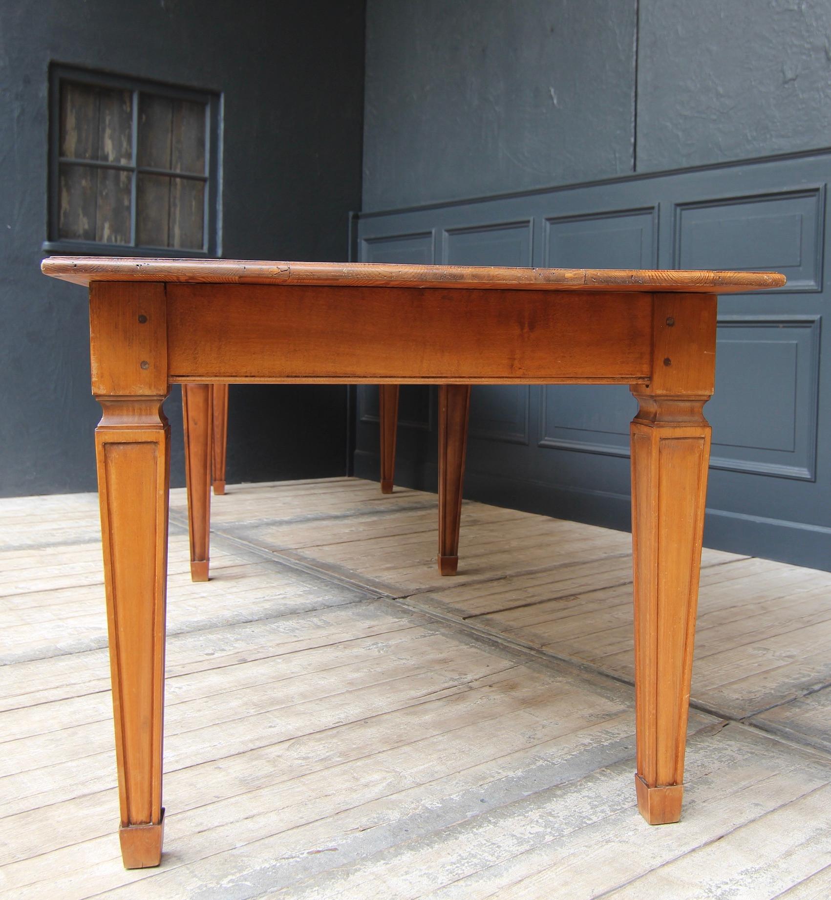 Large Early 20th Century Rectangular Louis XVI Style Table 13