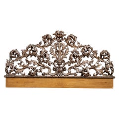 Antique Large Early 20th Century Rococo Headboard