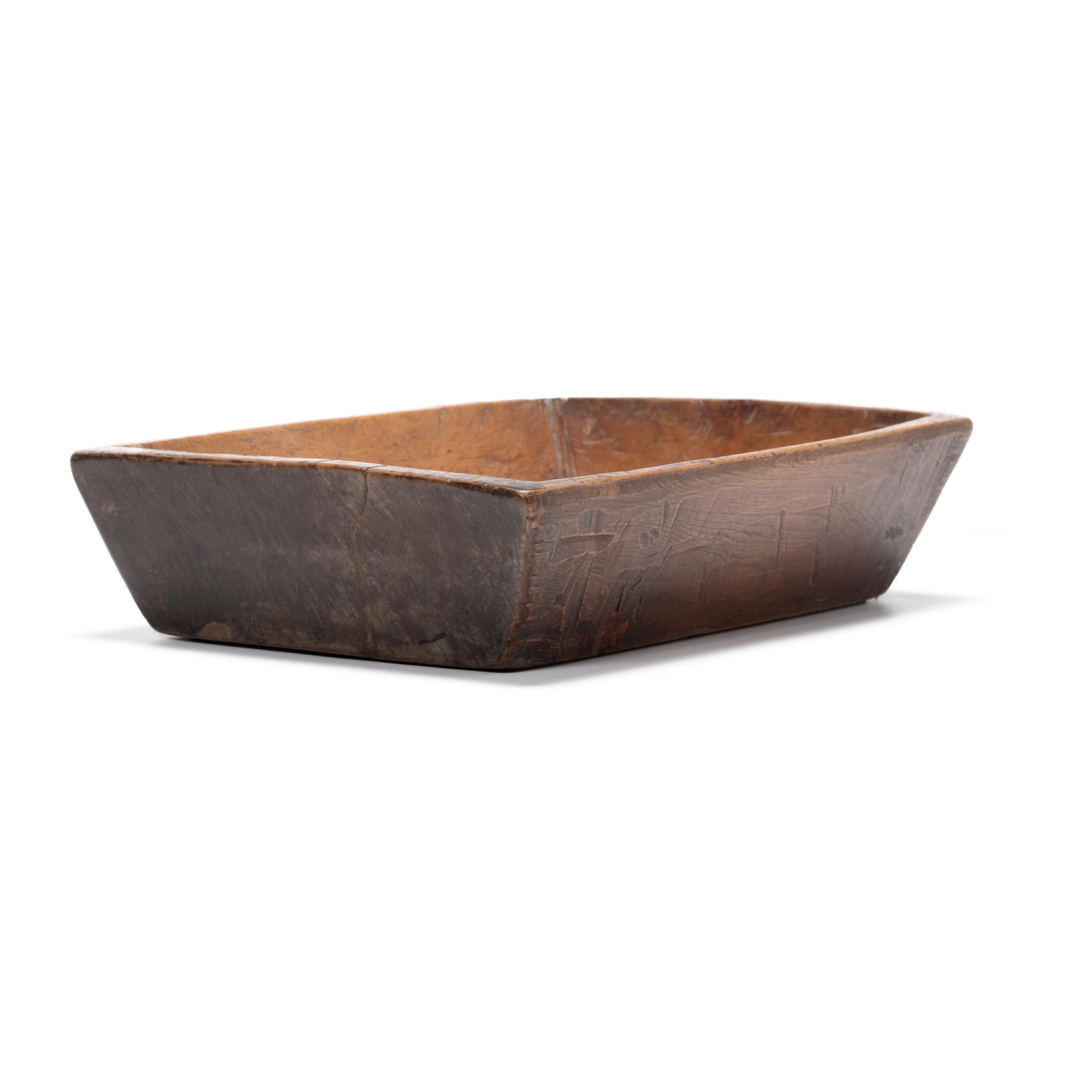 Primitive Large Rustic Chinese Tray, c. 1900 For Sale