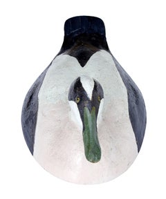 Large Early 20th Century Scandinavian Hand Painted Decoy Duck