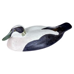 Large Early 20th Century Scandinavian Hand Painted Decoy Duck