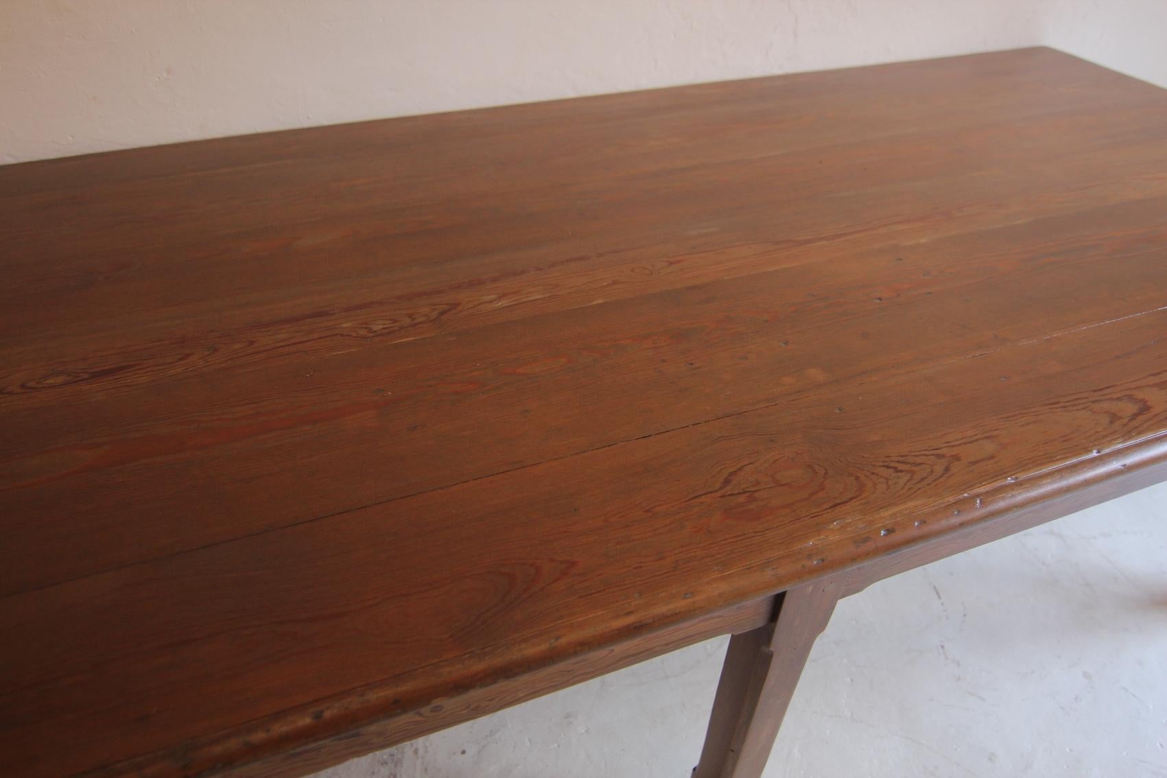 Large Early 20th Century Shop or Dining Table For Sale 7