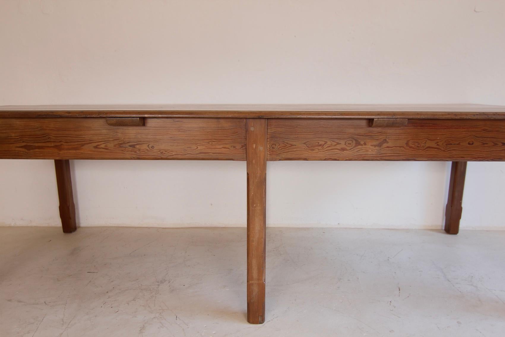 Large Early 20th Century Shop or Dining Table For Sale 10