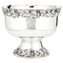 Large Early 20th Century  Sterling Silver Wine Cooler / Punch Bowl 