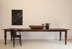 Large Early 20th Century Teak Wood Dining Table
