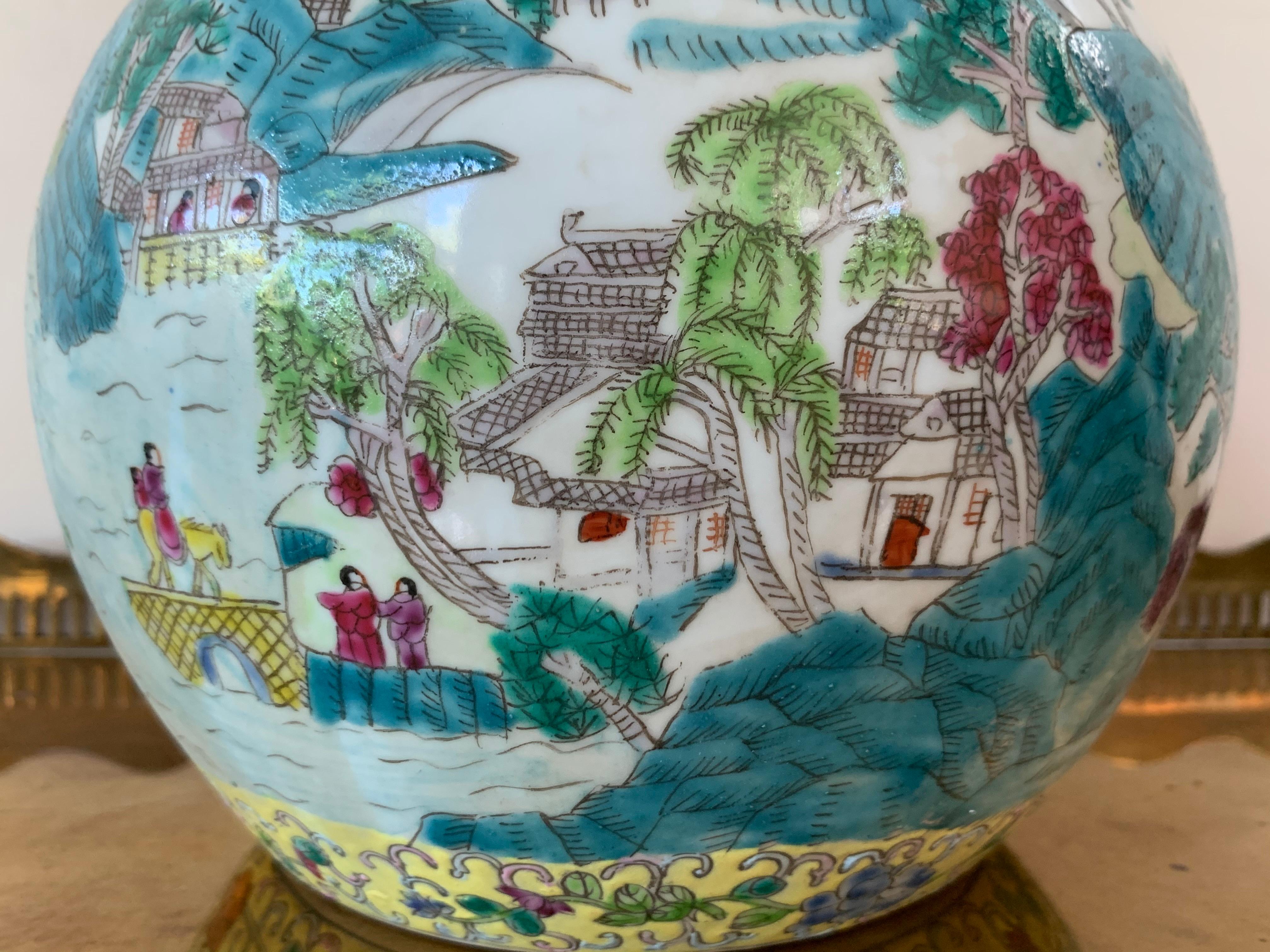 Große Tianqiuping- oder Globus-Cloisonné-Vase aus dem frühen 20. Jahrhundert im Angebot 4