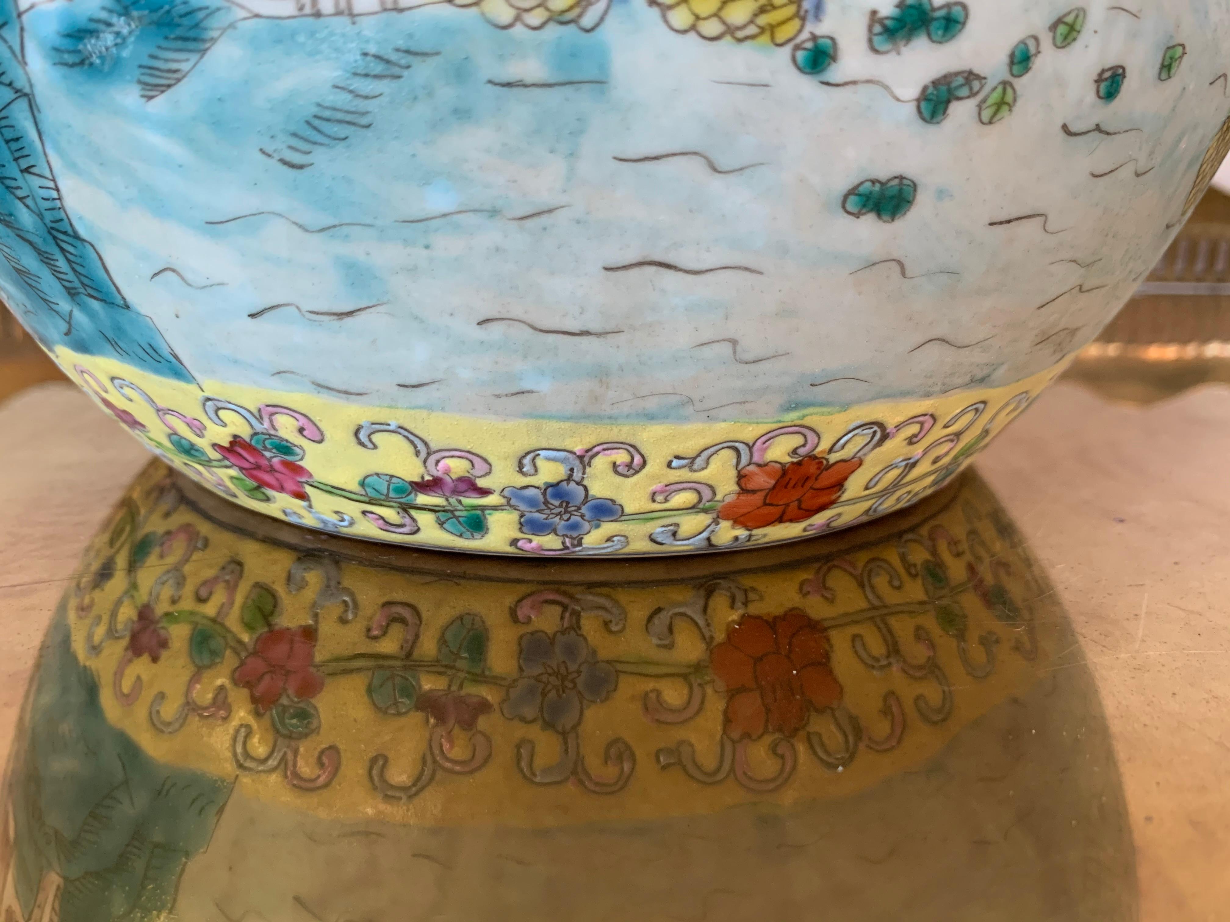 Große Tianqiuping- oder Globus-Cloisonné-Vase aus dem frühen 20. Jahrhundert im Angebot 6