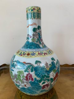 Large Early 20th Century Tianqiuping or Globular Cloisonné Vase