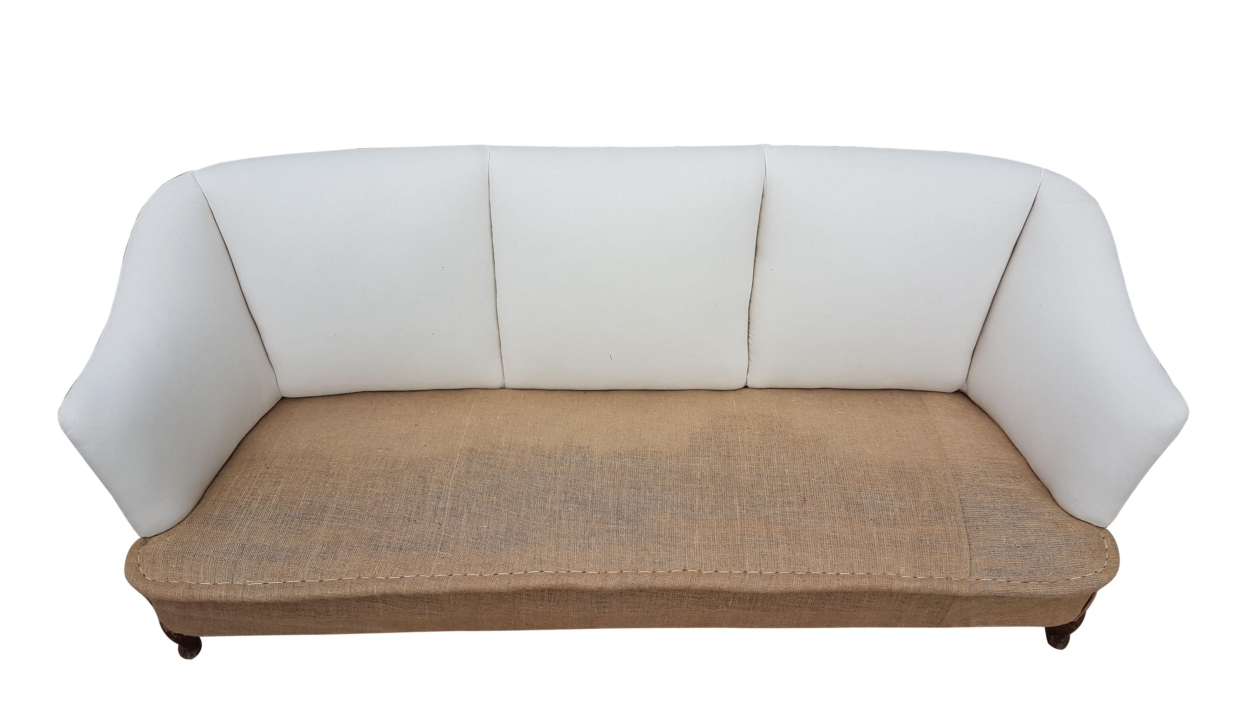Large Early 20th Century Upholstered Sofa 4