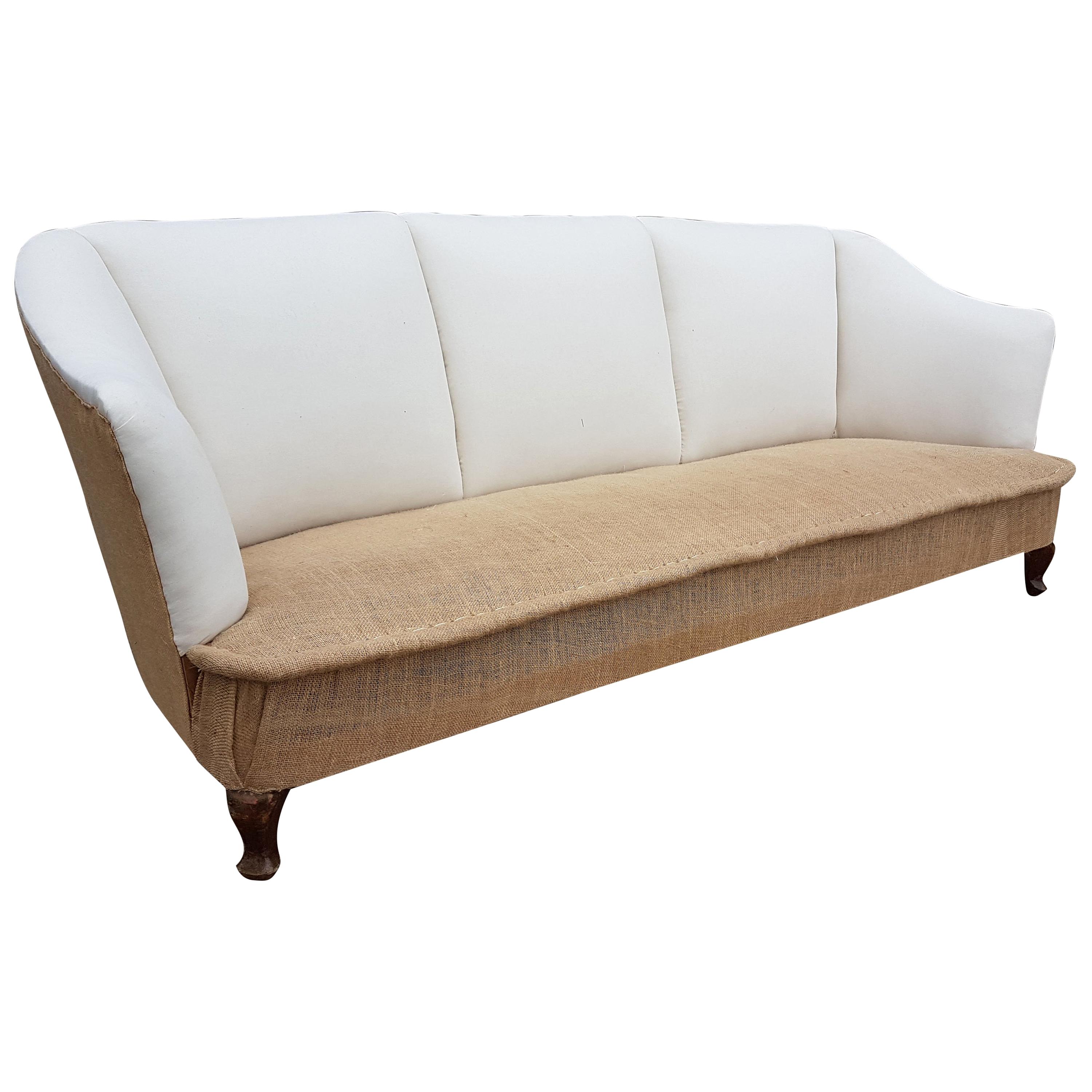 Large Early 20th Century Upholstered Sofa