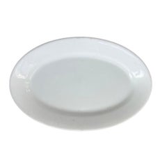 Large Early 20th Century U.S.Q.M.C. White Ironstone Serving Platter 1920