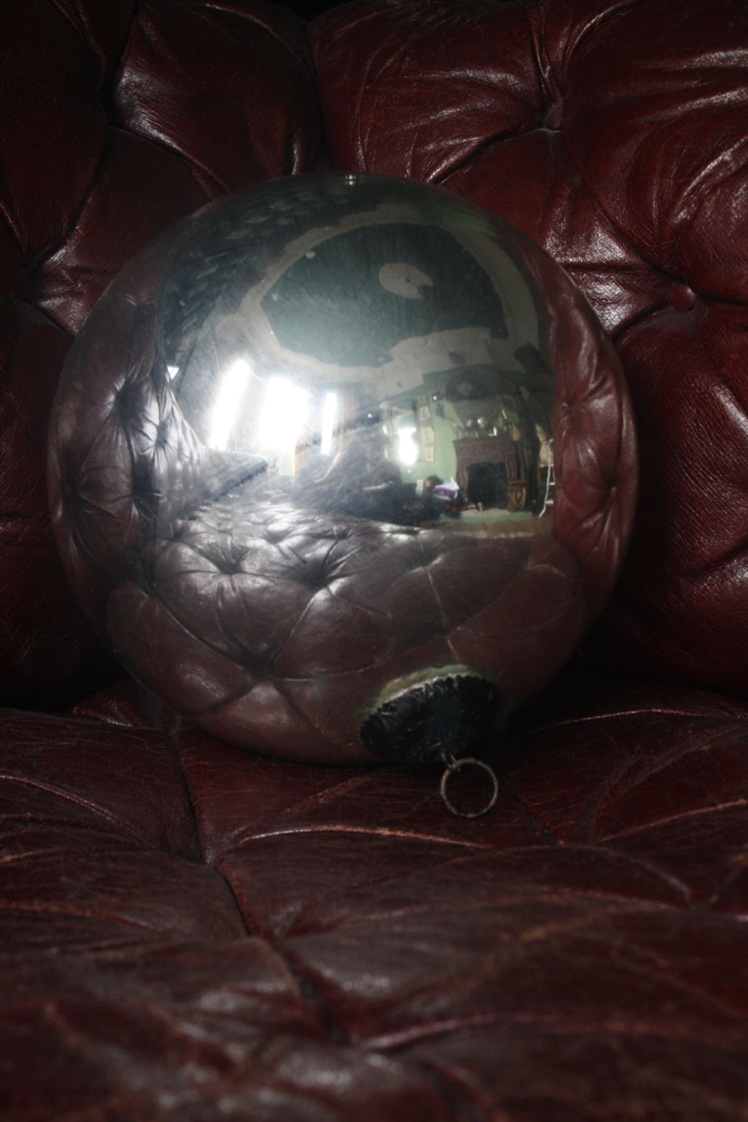 French Large Early 20th Century Witches Ball Mirror