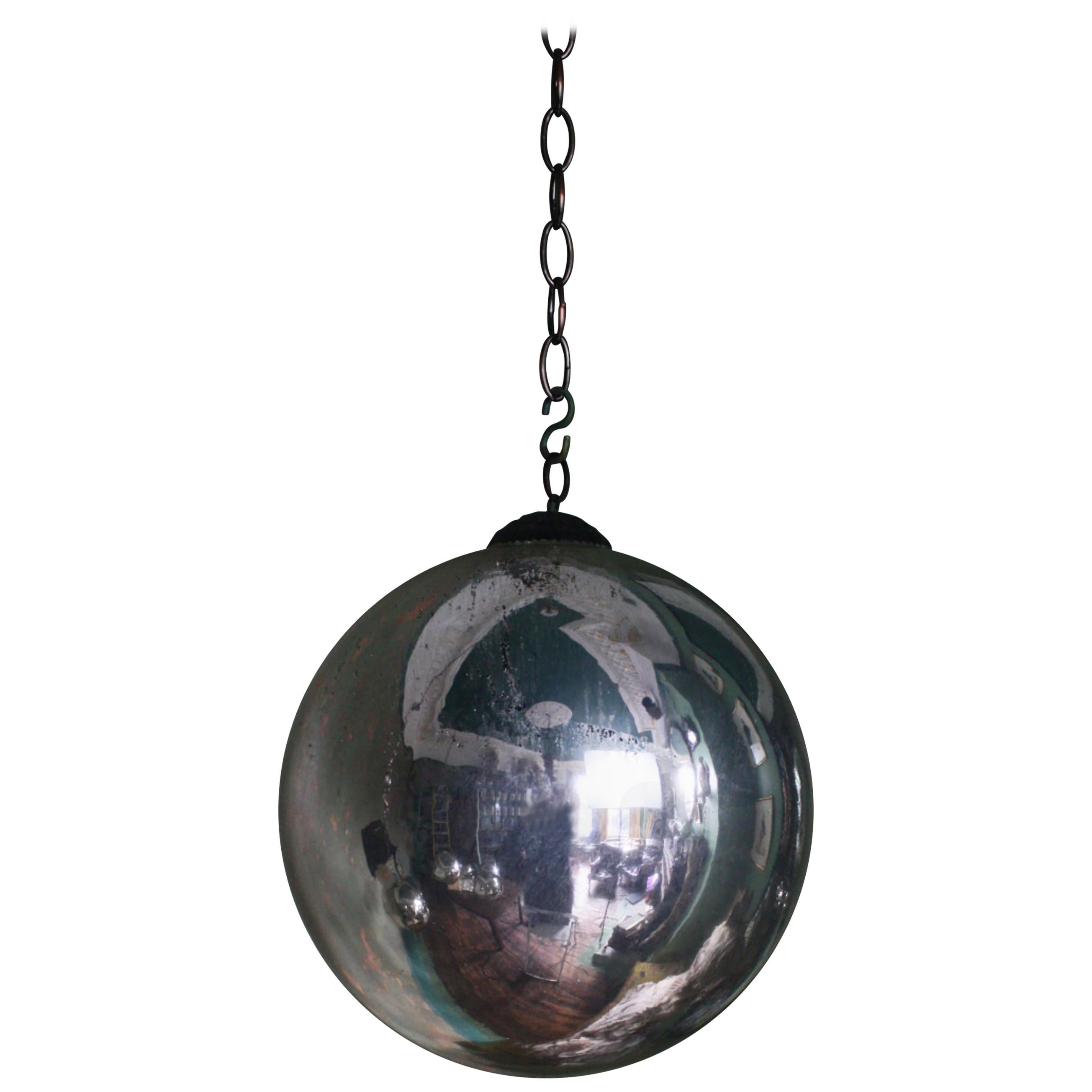 Large Early 20th Century Witches Ball Mirror