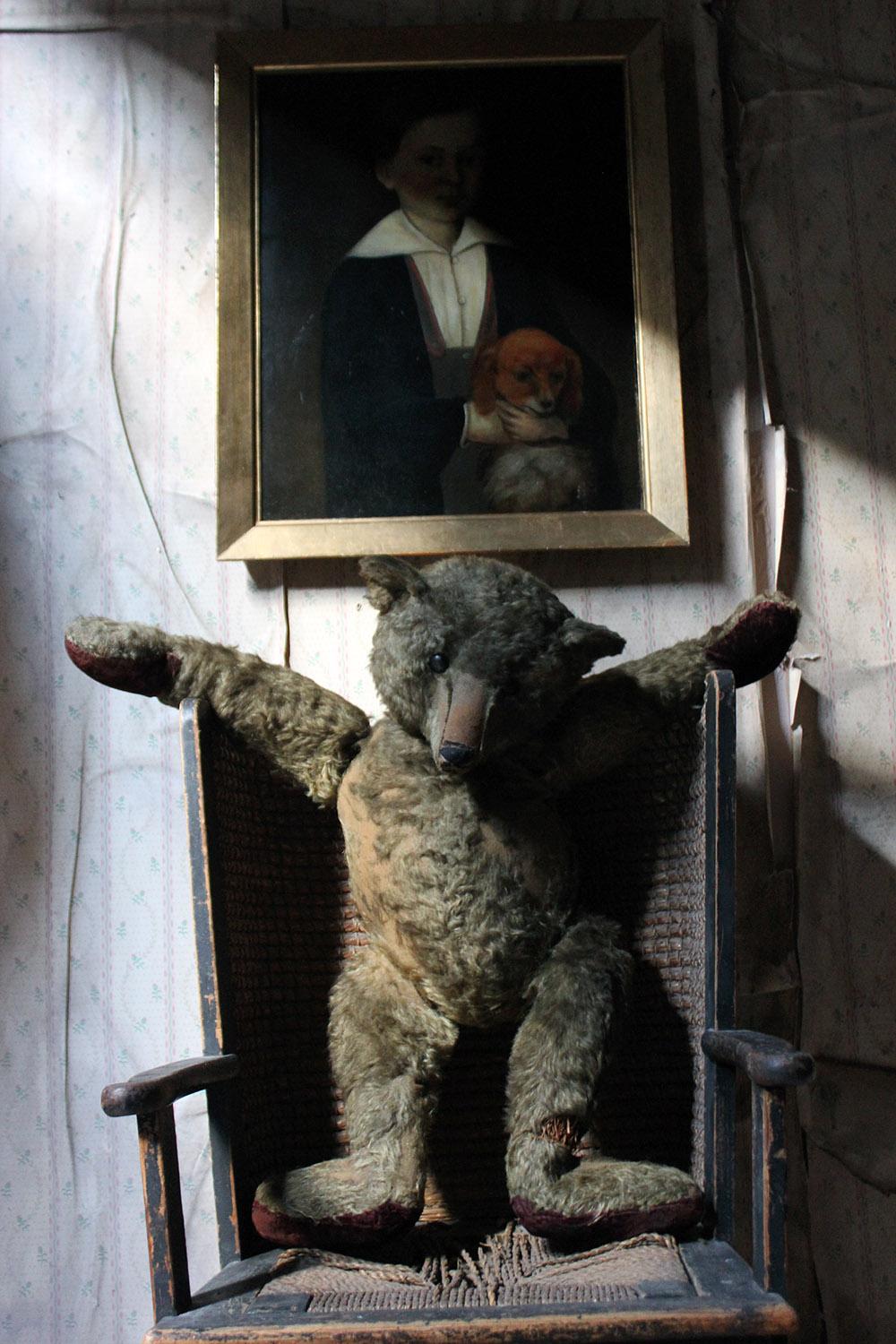 Large Early 20th Century Golden Mohair Jointed Steiff Teddy Bear circa 1905-1909 3