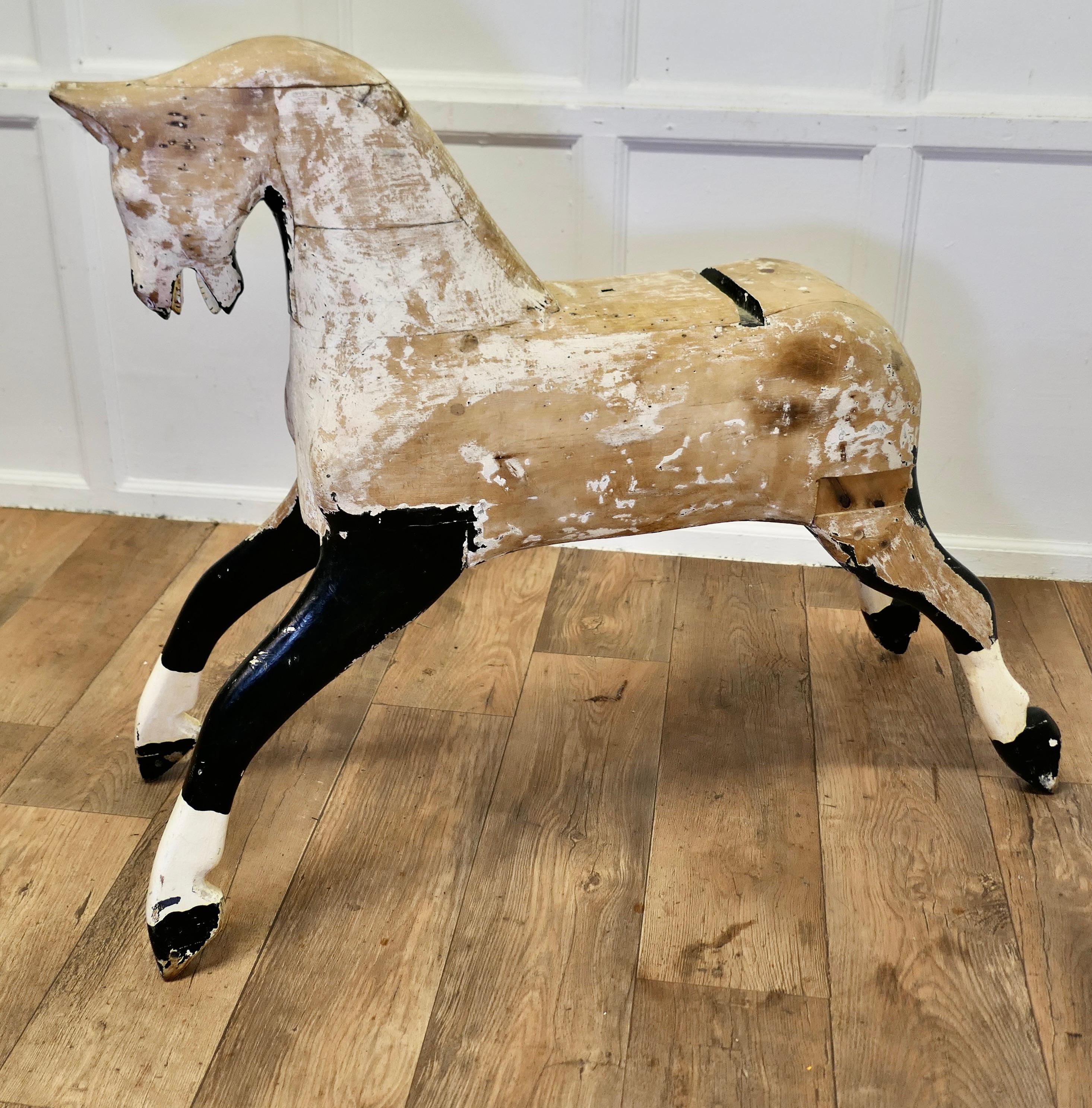 Large Early 20th.Century Pine Horse     For Sale 3