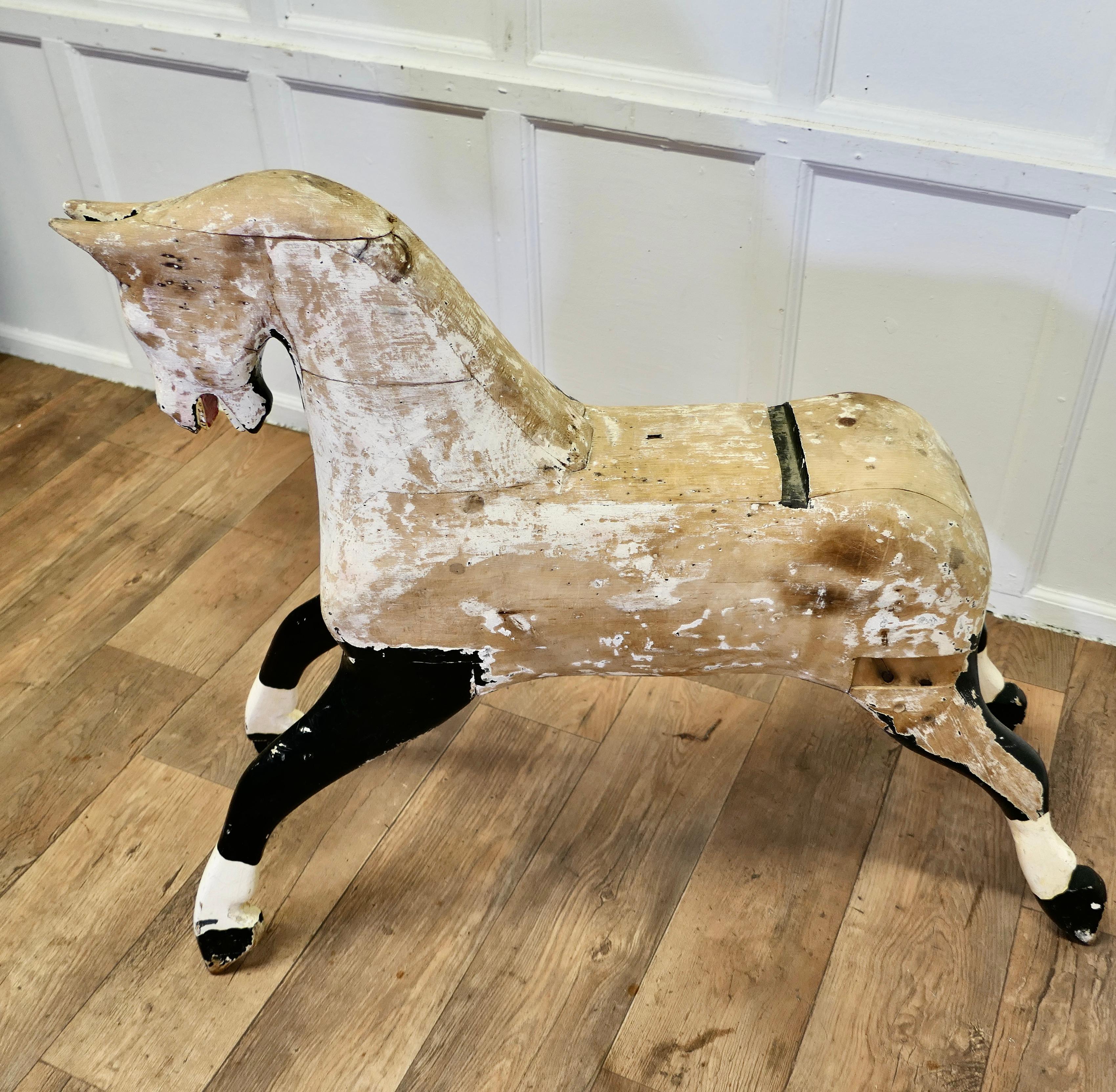 Large Early 20th.Century Pine Horse     For Sale 4