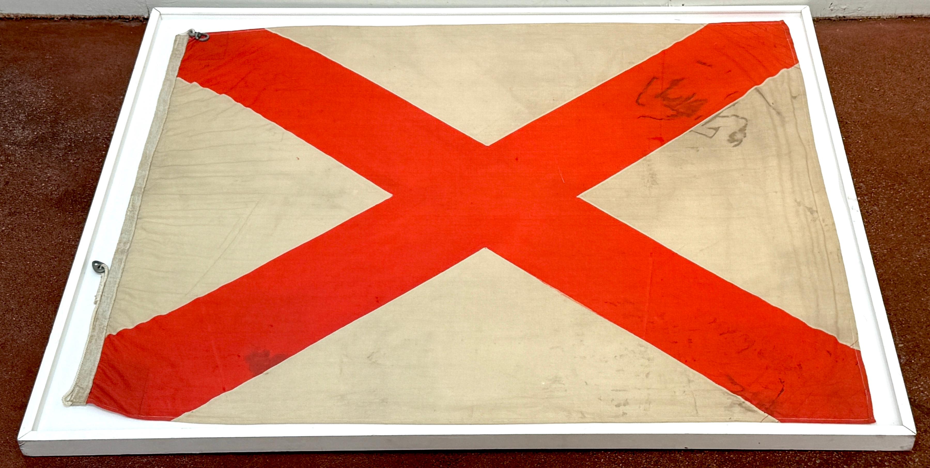 Bandiera grande dello Stato dell'Alabama, bunting di cotone, 1895-1918 Guerra ispano-americana in vendita 2