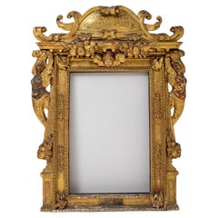 Antique Large Early Baroque Frame, “Regina Coeli” Italy, late 16th / early 17th Century