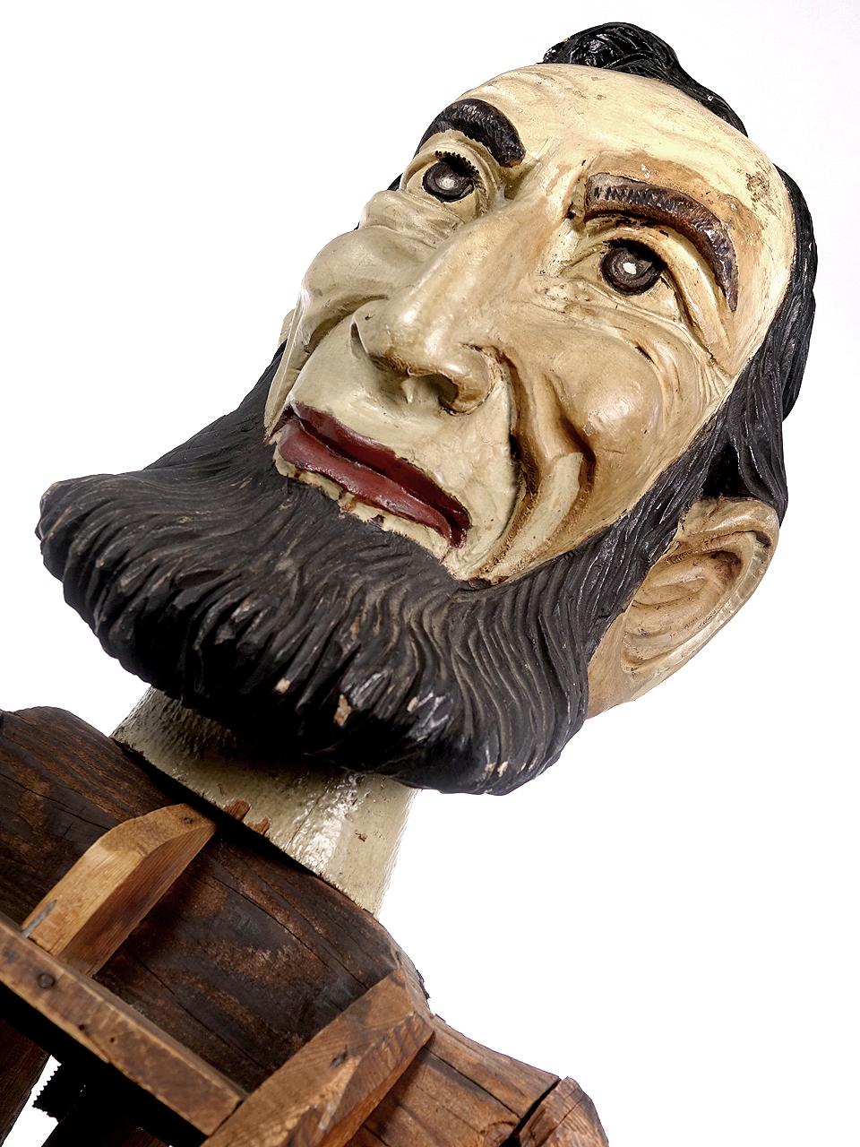 19th Century Large Early Folk Art Lincoln For Sale