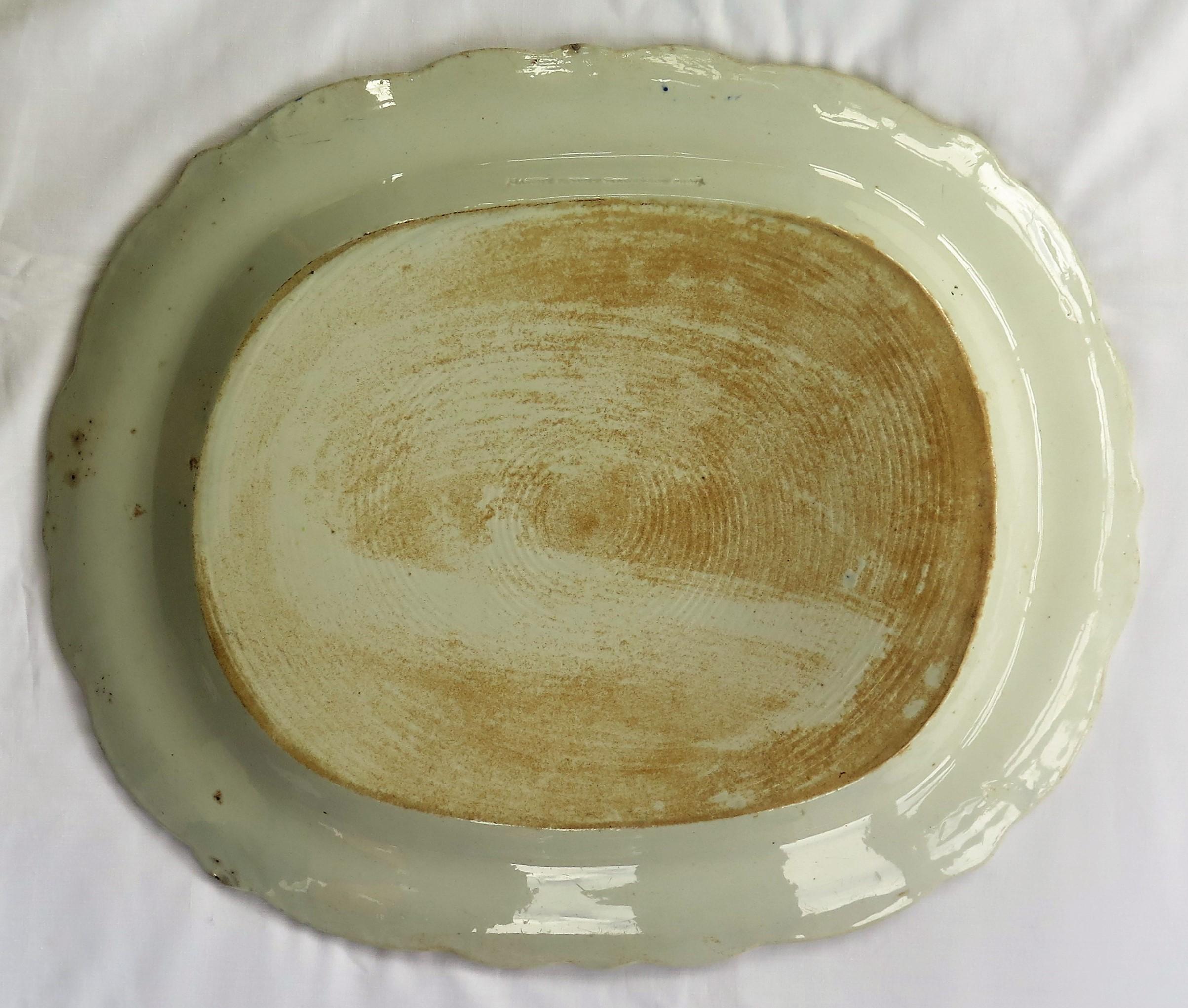 Georgian Mason's Ironstone Large Platter in Vase and Rock Pattern, Circa 1815 9