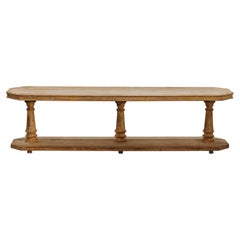Large Early Painted Pine Console Table From France, Circa 1850