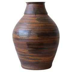 Large Early Studio Ceramic Vase by Stan Bitters